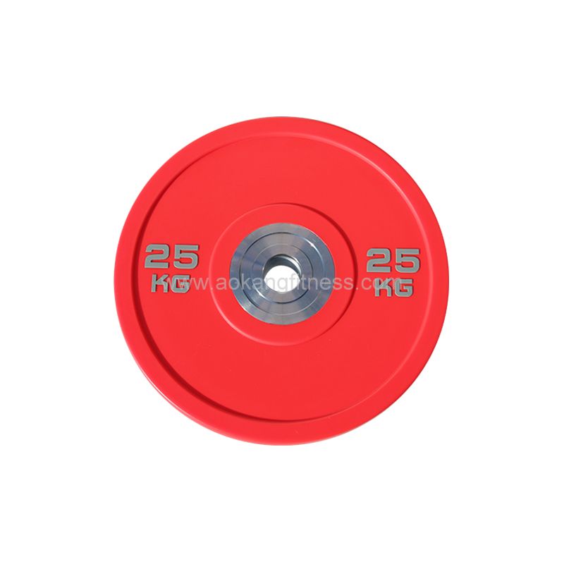 Colored Bumper Plate With Zinc Plated insert 